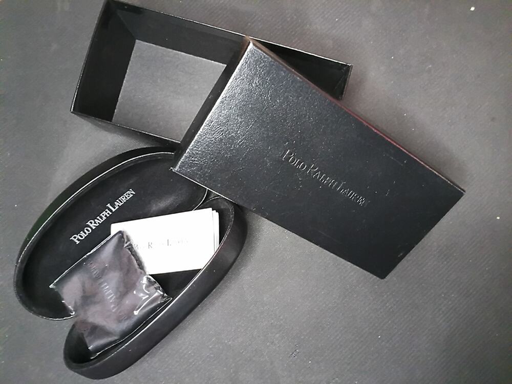 Polo Ralph Lauren Eyeglass Case Outer Box Cleaning Cloth Set Empty Hard Case